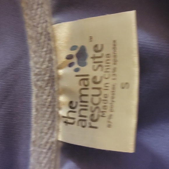 Purple Floral Paw Print Graphic Women's Tee - Picture 4 of 5